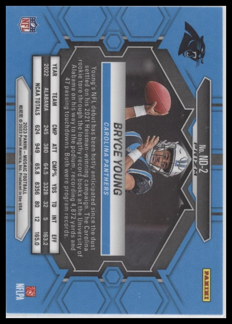 Bryce Young 2023 Panini Mosaic #ND-2 Mosaic