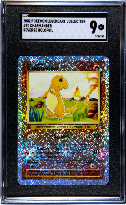 2002 Pokemon Legendary Collection #70 Charmander Reverse Holofoil SGC 9