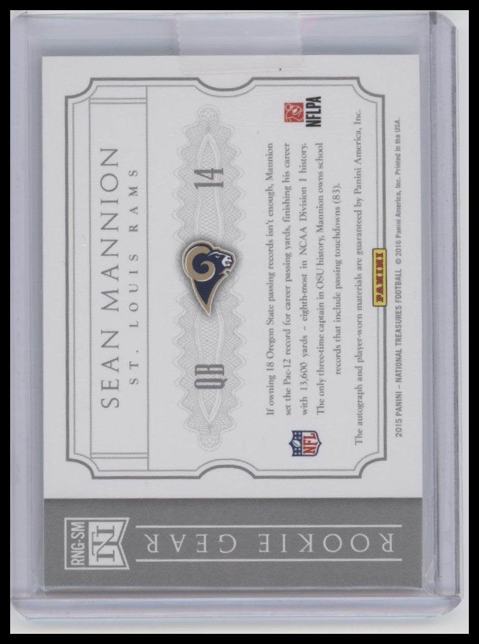 Sean Mannion 2015 Panini National Treasures #/99 Rookie Gear