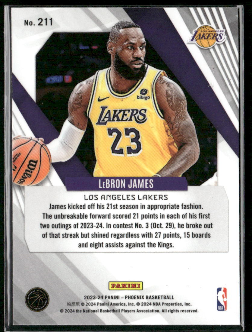2023-24 Panini Phoenix #211 LeBron James