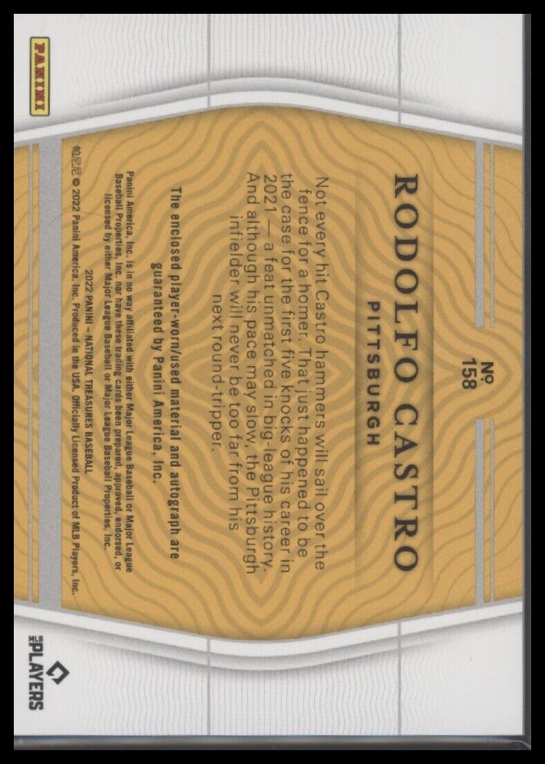 2022 Panini National Treasures #158 Rodolfo Castro #/99