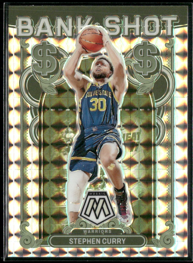 2023-24 Panini Mosaic #4 Stephen Curry Bank Shot Mosaic Prizm
