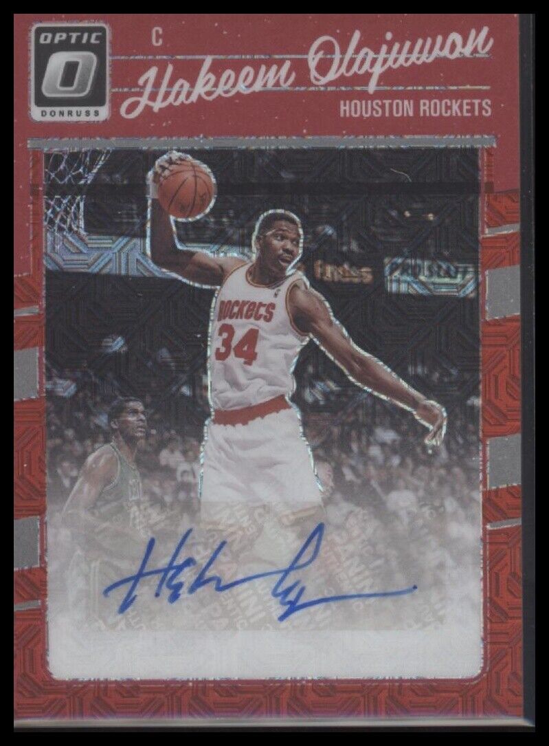 2023-24 Donruss Optic #RSS-OLA Hakeem Olajuwon Retro Series Signatures Choice
