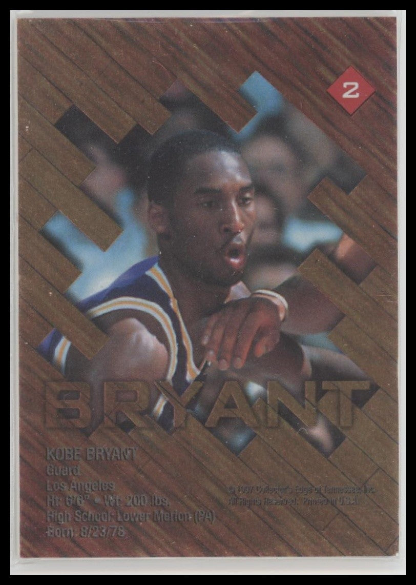 Kobe Bryant 1997 Collector's Edge #2 Game Ball