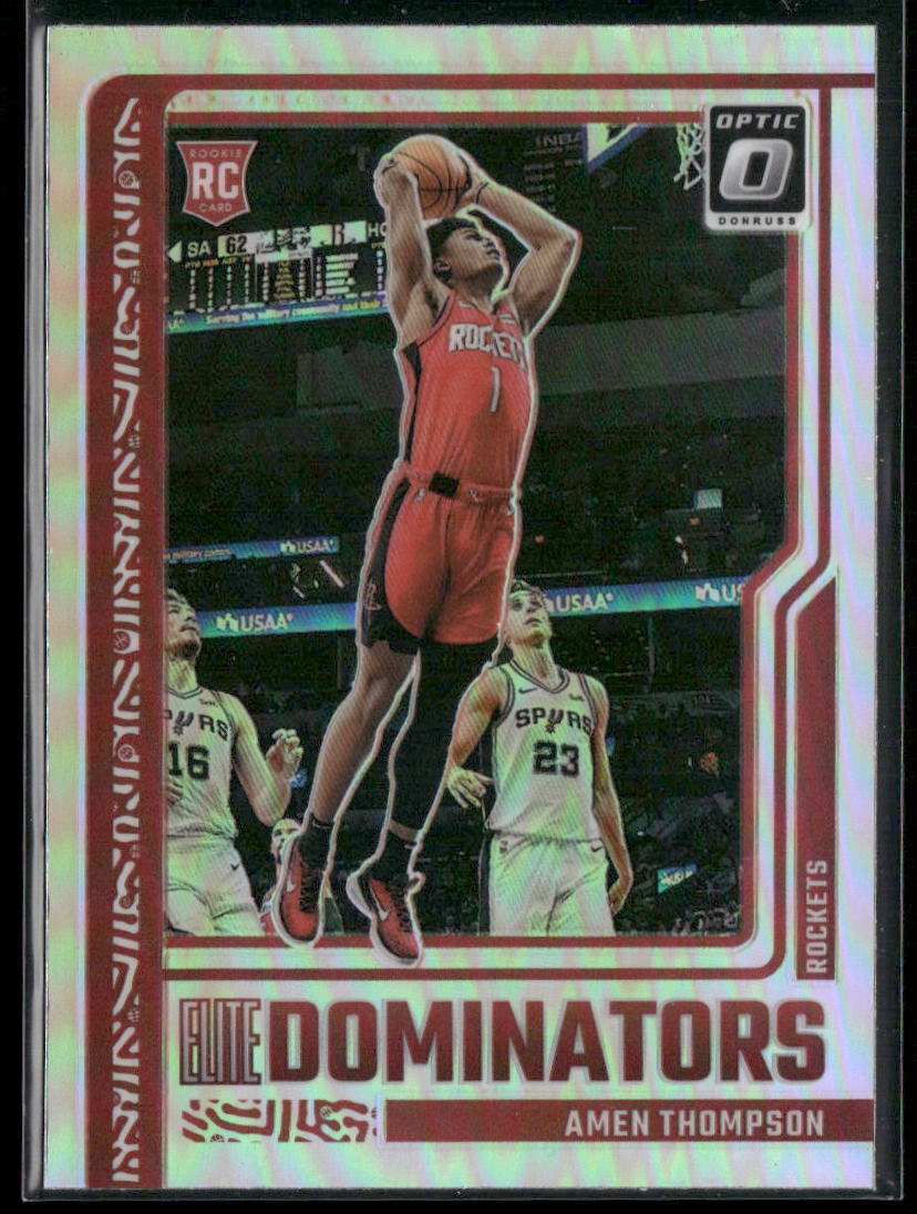2023-24 Donruss Optic #15 Amen Thompson Elite Dominators Holo