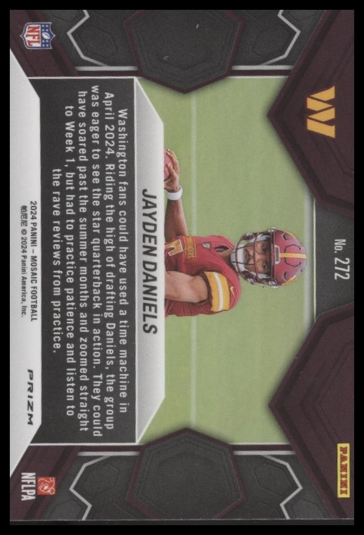 Jayden Daniels 2024 Panini Mosaic #272 Mosaic Green
