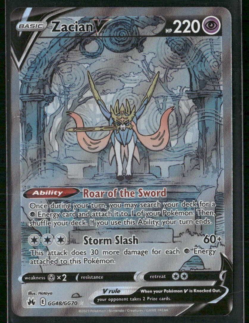 Zacian V Crown Zenith: Galarian Gallery #GG48/GG70