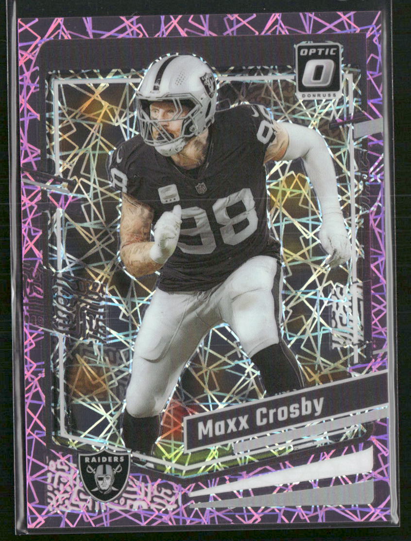 2023 Donruss Optic #100 Maxx Crosby Pink Velocity #/79