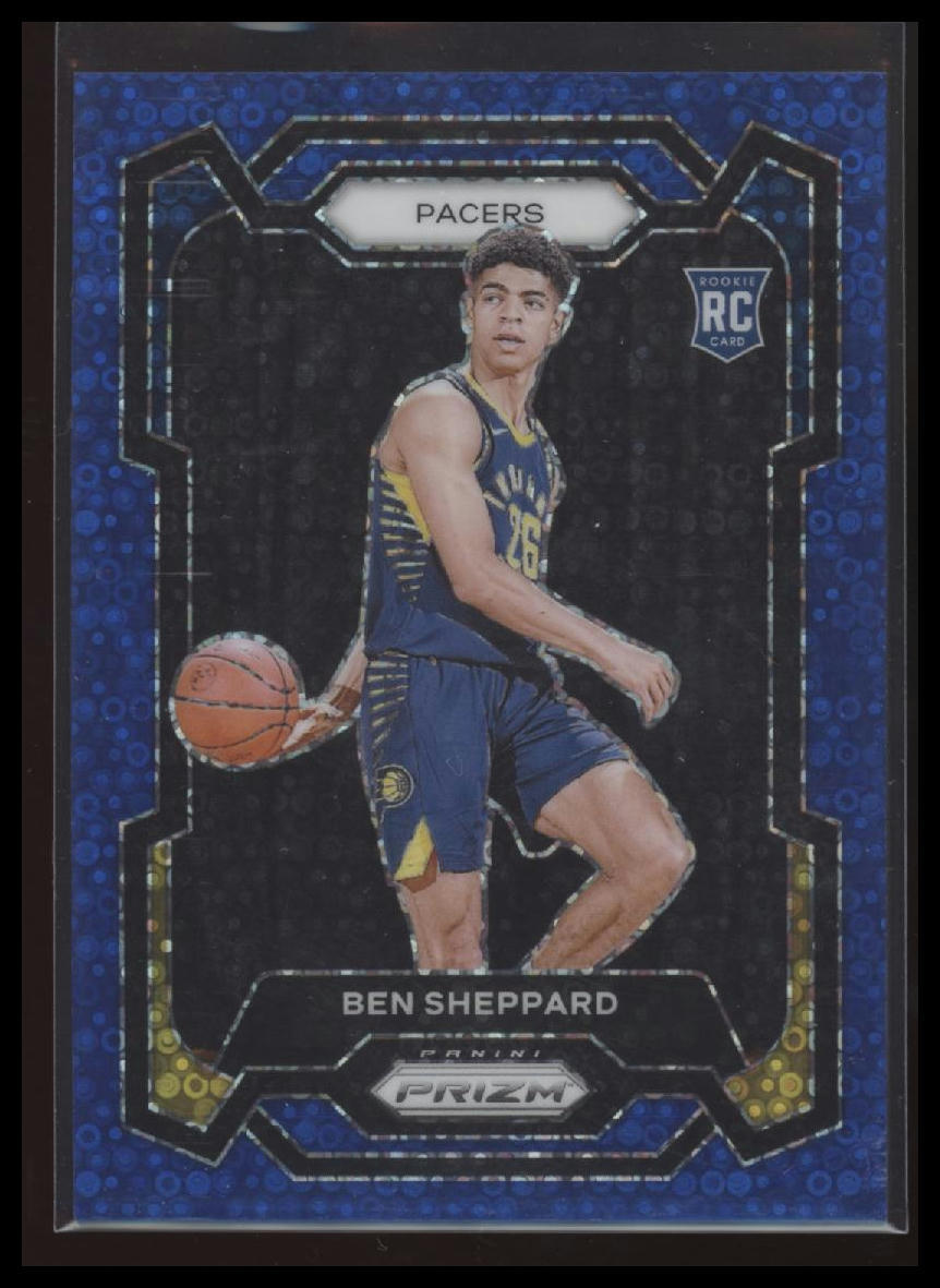 2023-24 Panini Prizm #172 Ben Sheppard Prizms Fast Break Blue #/150