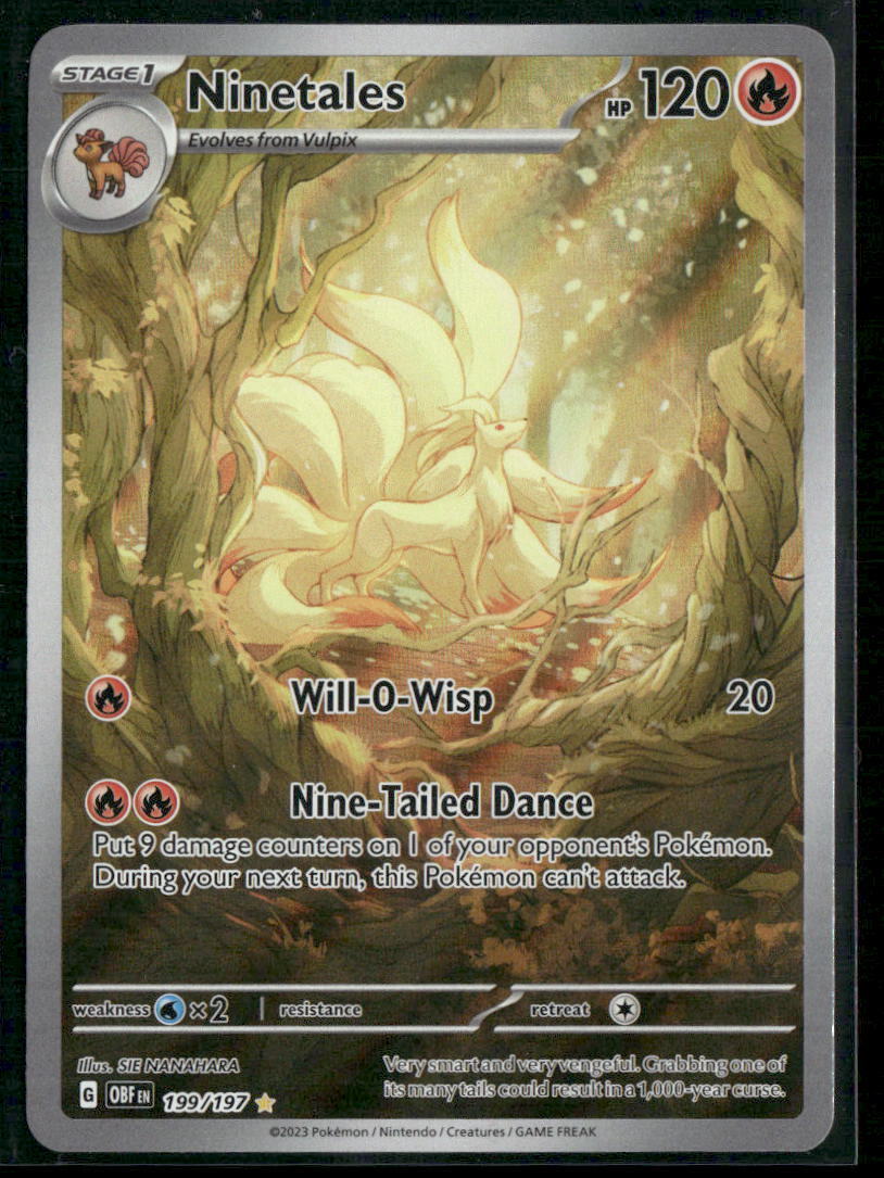 Pokemon Obsidian Flames #199/197 Ninetales -199/197