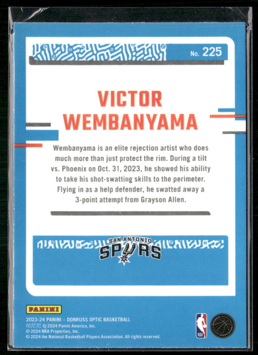 2023-24 Donruss Optic #225 Victor Wembanyama
