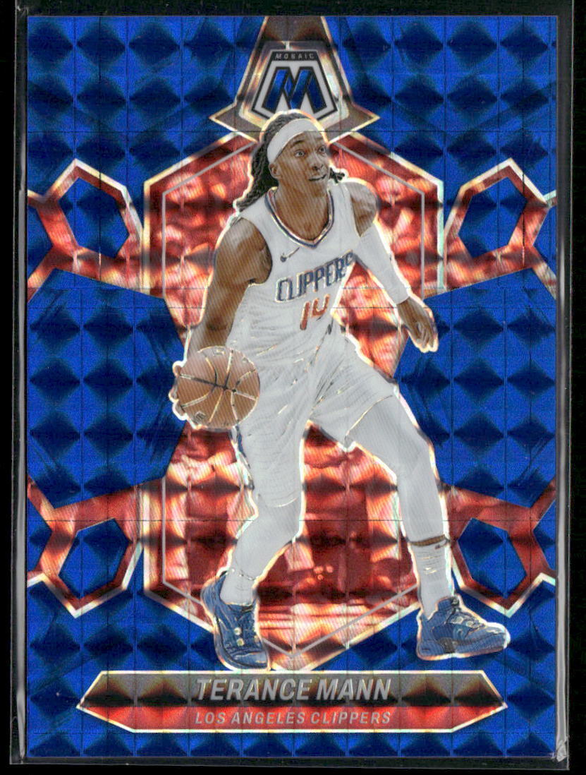 2023-24 Panini Mosaic #14 Terance Mann Blue #/199