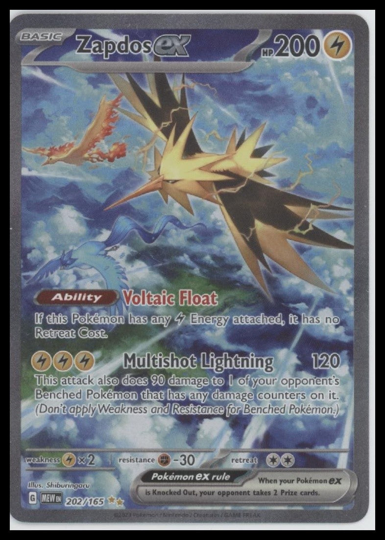 Zapdos ex SV: Scarlet & Violet 151 #202/165