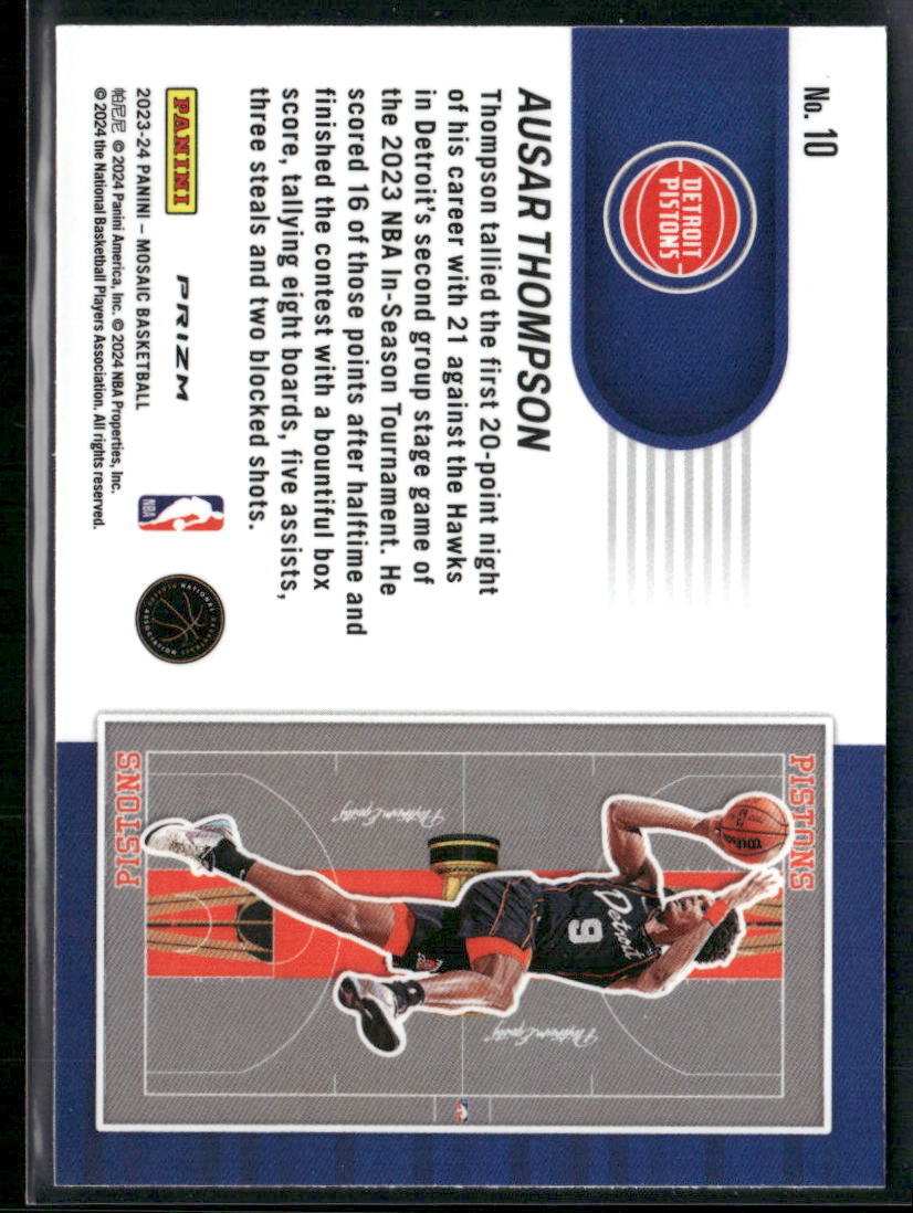 2023-24 Panini Mosaic #10 Ausar Thompson NBA In-Season Tournament