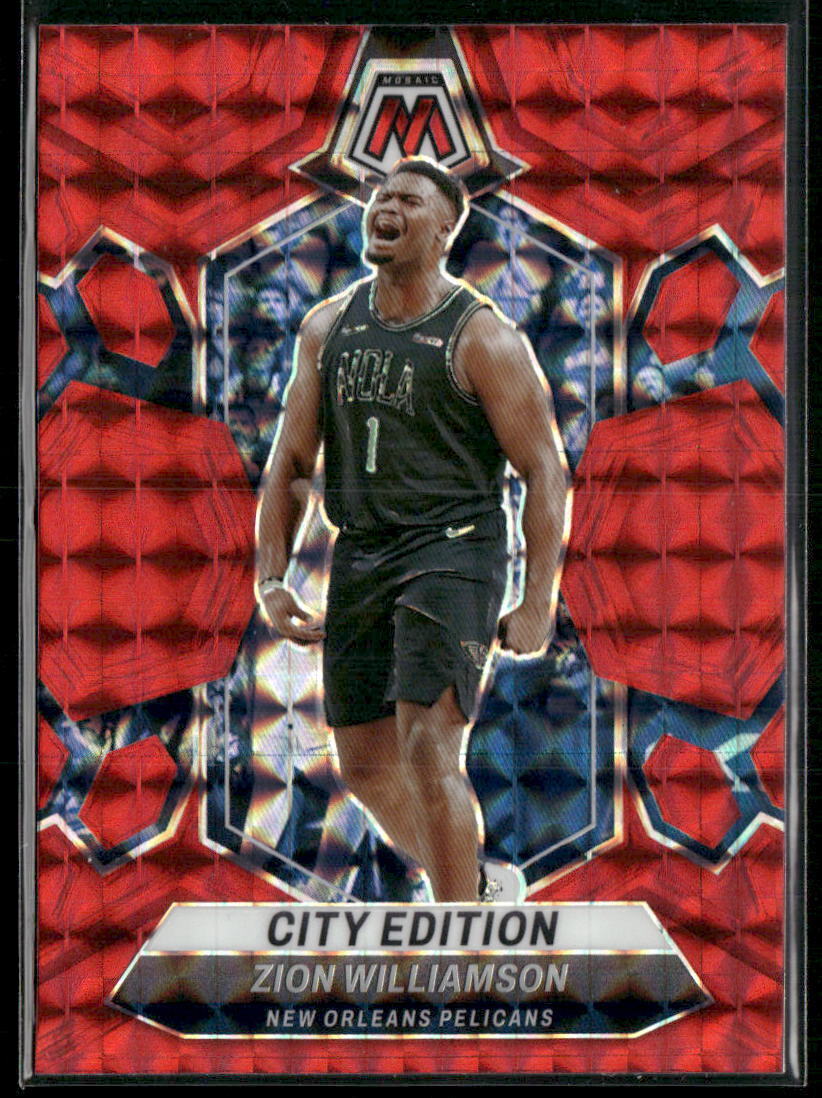 2023-24 Panini Mosaic #271 Zion Williamson Red