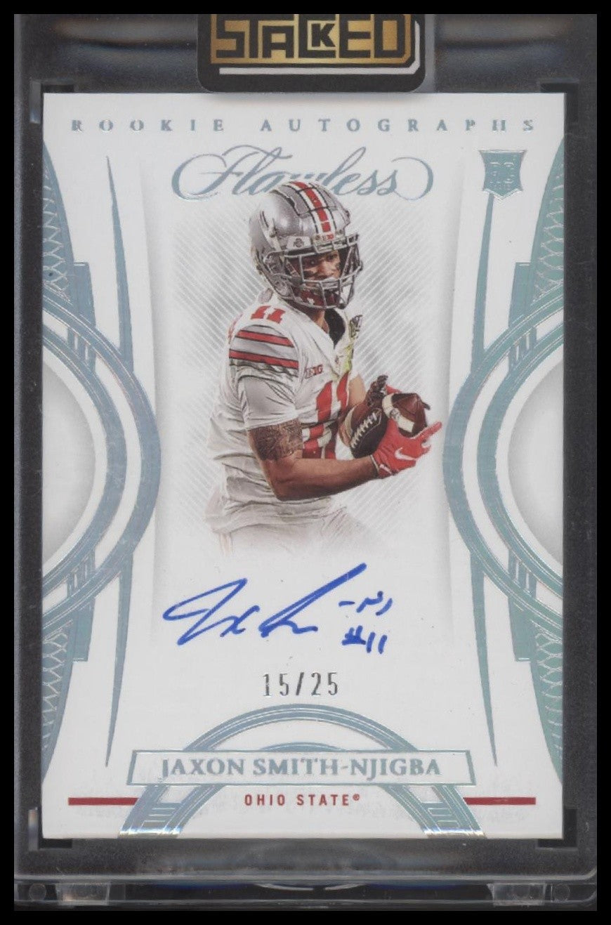 Jaxon Smith-Njigba 2023 Panini Flawless Collegiate #97 #/25