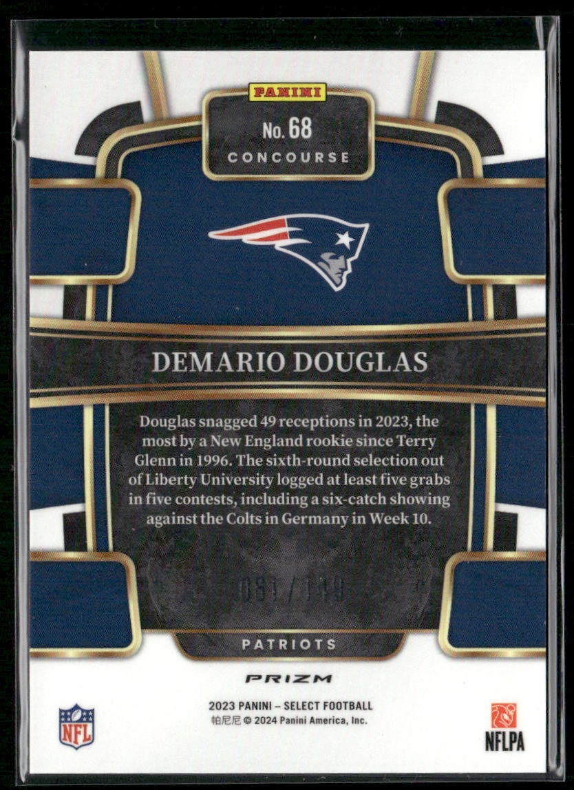2023 Panini Select #68 Demario Douglas Maroon /149