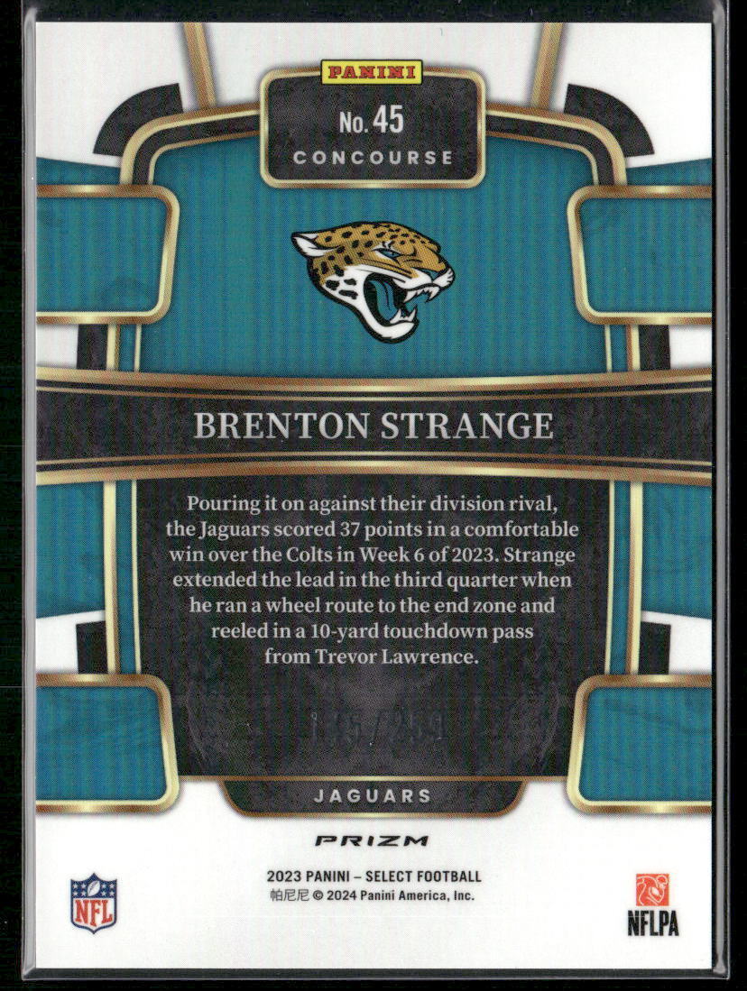 2023 Panini Select #45 Brenton Strange Tri-Color Prizms #/259