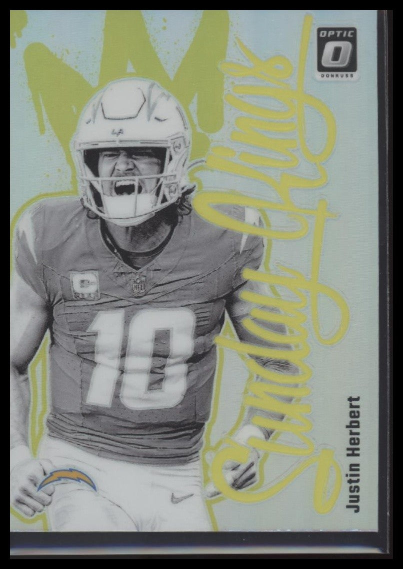 Justin Herbert 2024 Donruss Optic #8 Sunday Kings