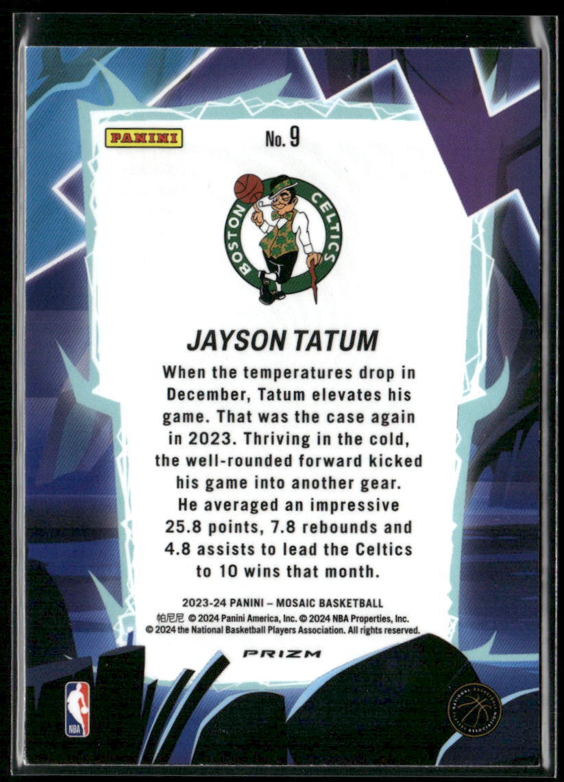 2023-24 Panini Mosaic #9 Jayson Tatum Storm Chasers