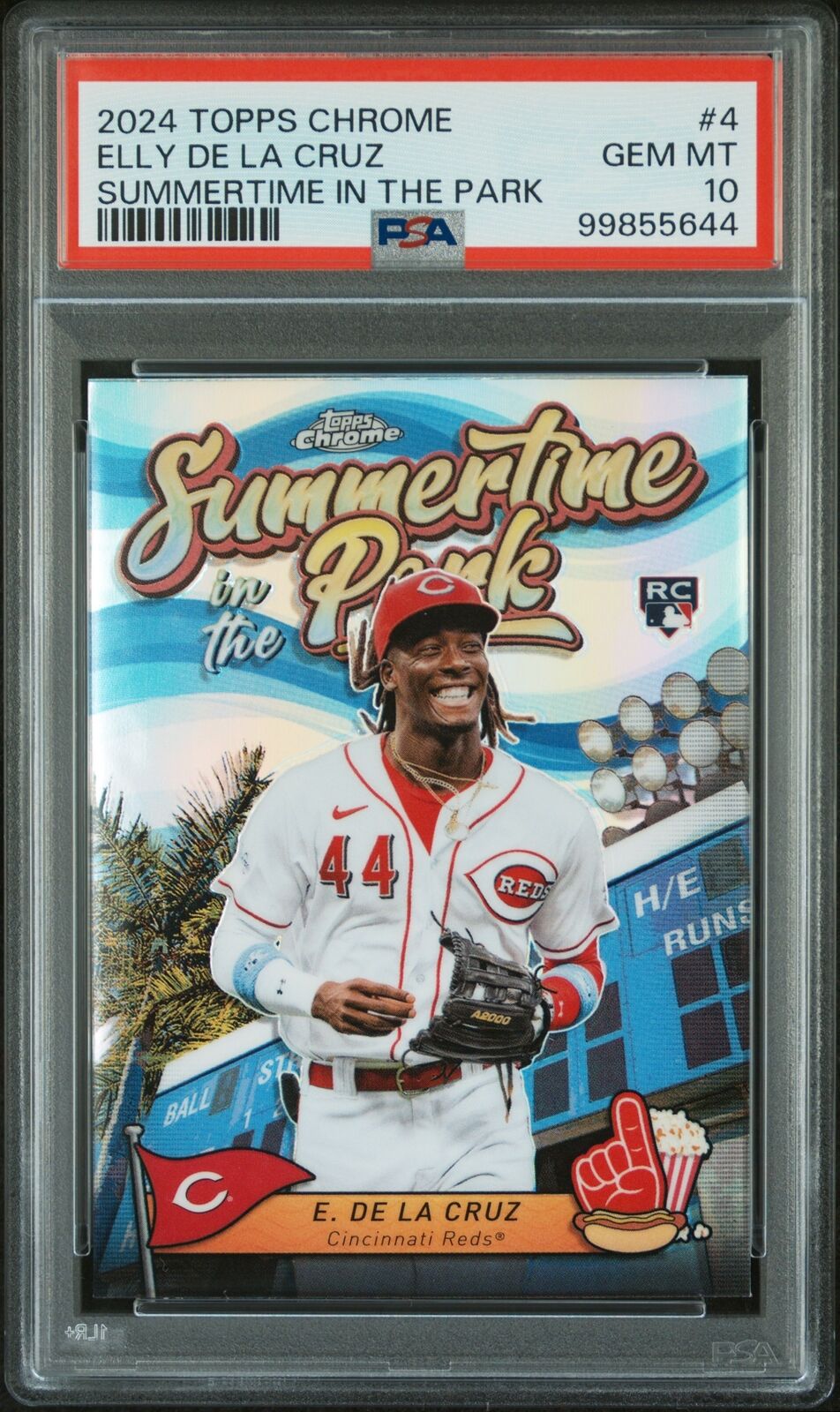 2024 Topps Chrome Summertime In The Park #4 Elly De La Cruz PSA 10