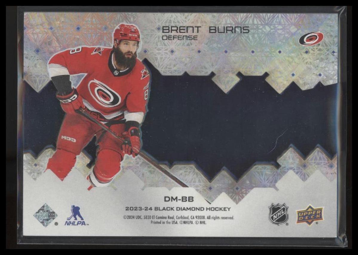 2023-24 Upper Deck Black Diamond #DM-BB Brent Burns Diamond Might #/99