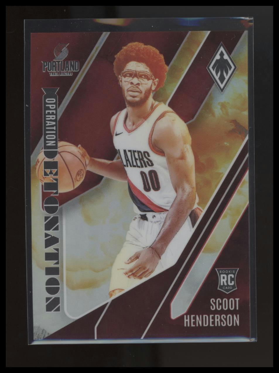 2023-24 Panini Phoenix #9 Scoot Henderson Operation Detonation Red #/125