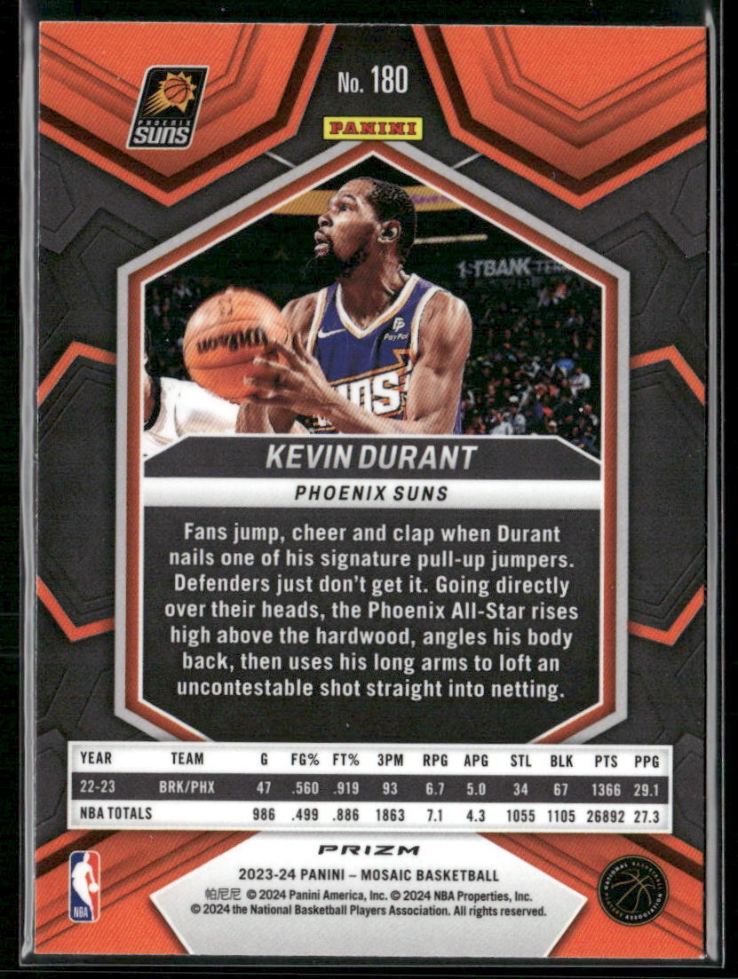 2023-24 Panini Mosaic #180 Kevin Durant Mosaic