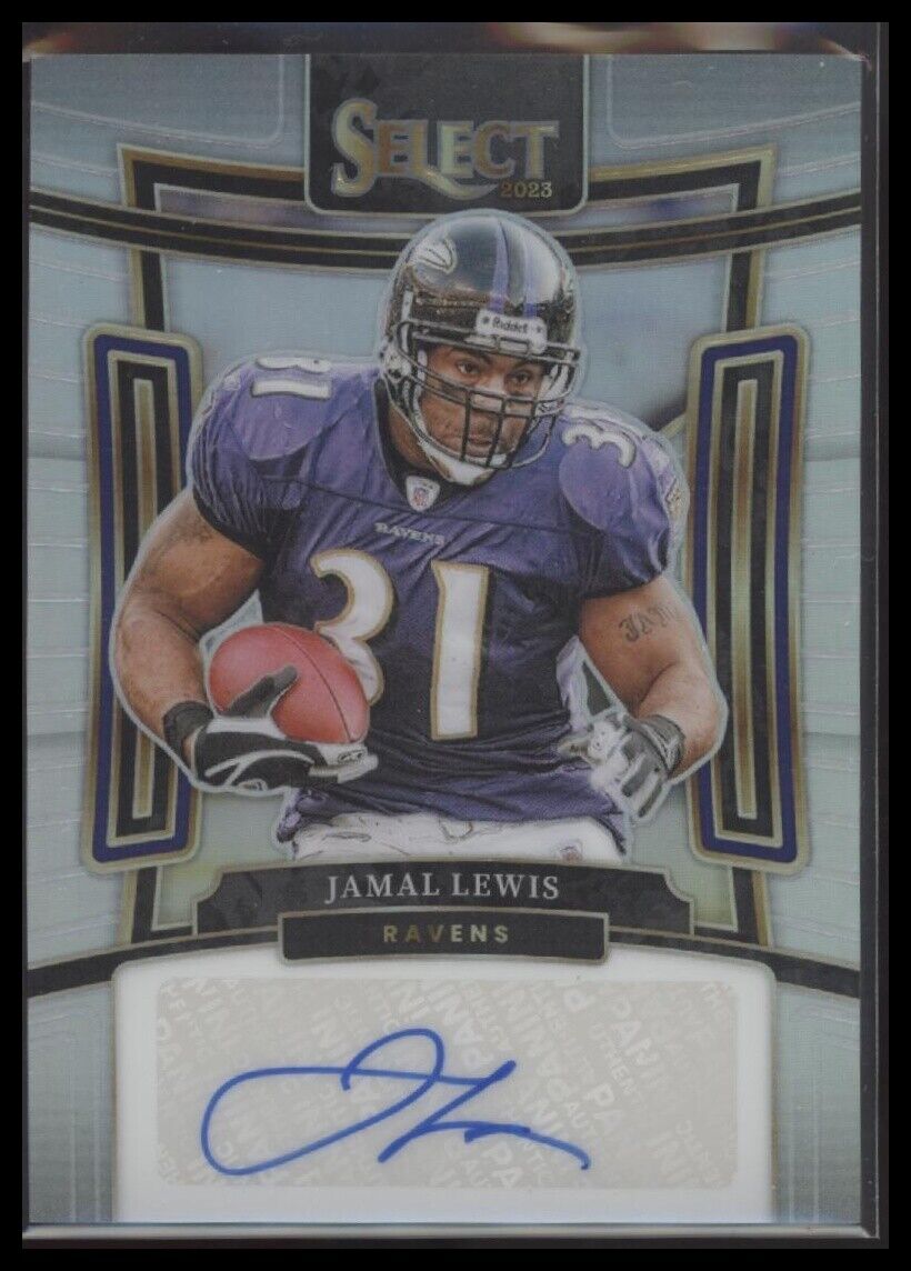 2023 Panini Select #SIG-JLE Jamal Lewis Signatures Prizm #/399