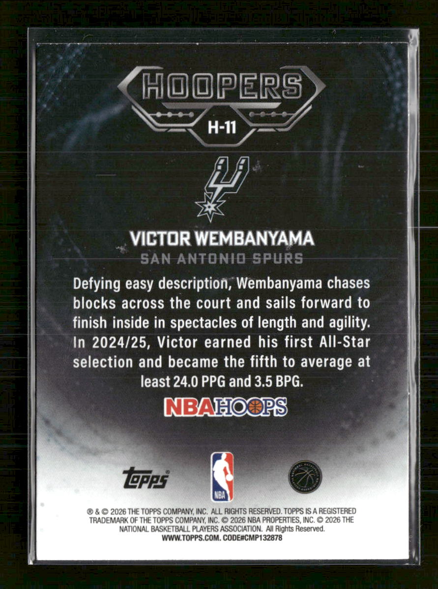 2026 Topps NBA Hoops Rainbow Victor Wembanyama #H-11