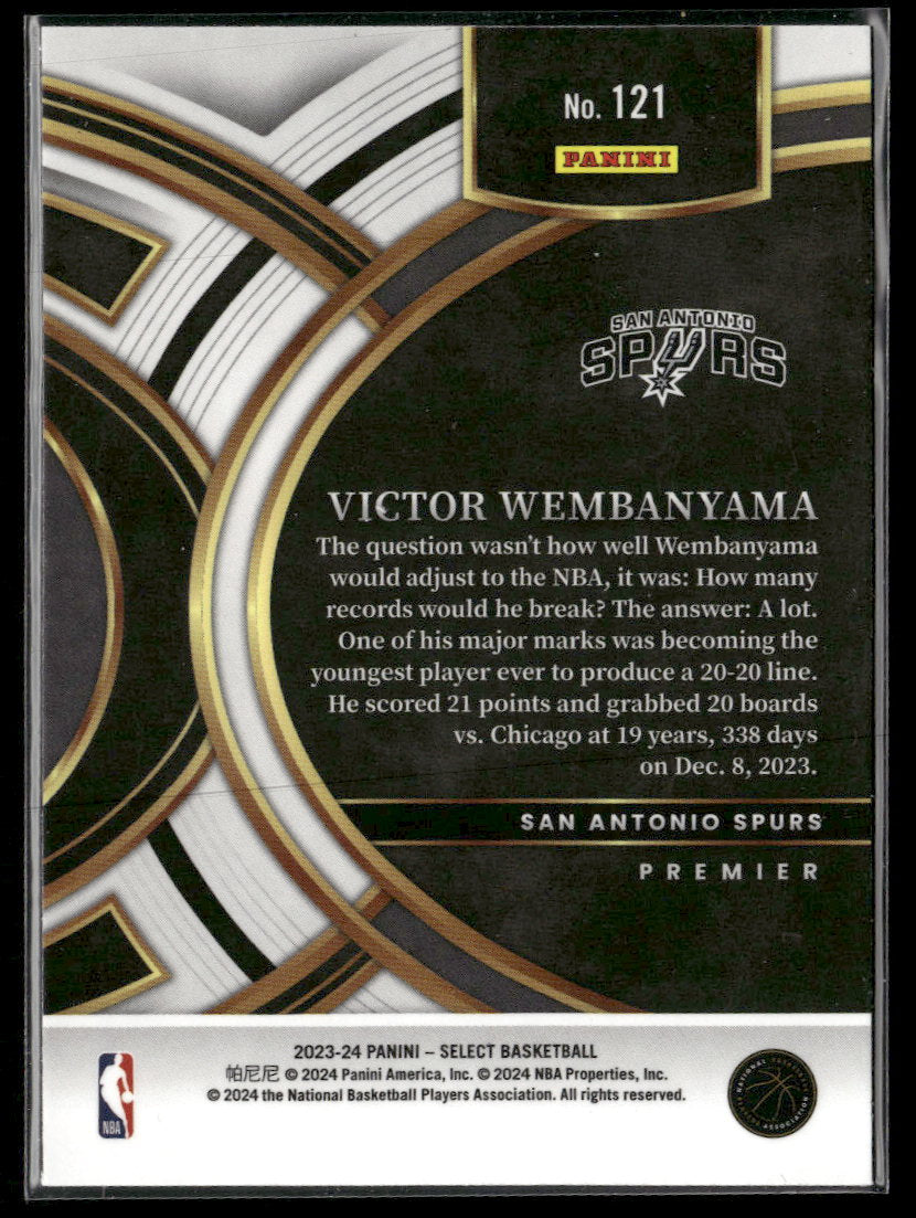 2023-24 Panini Select Blue (Retail Base) Victor Wembanyama Rookie #121