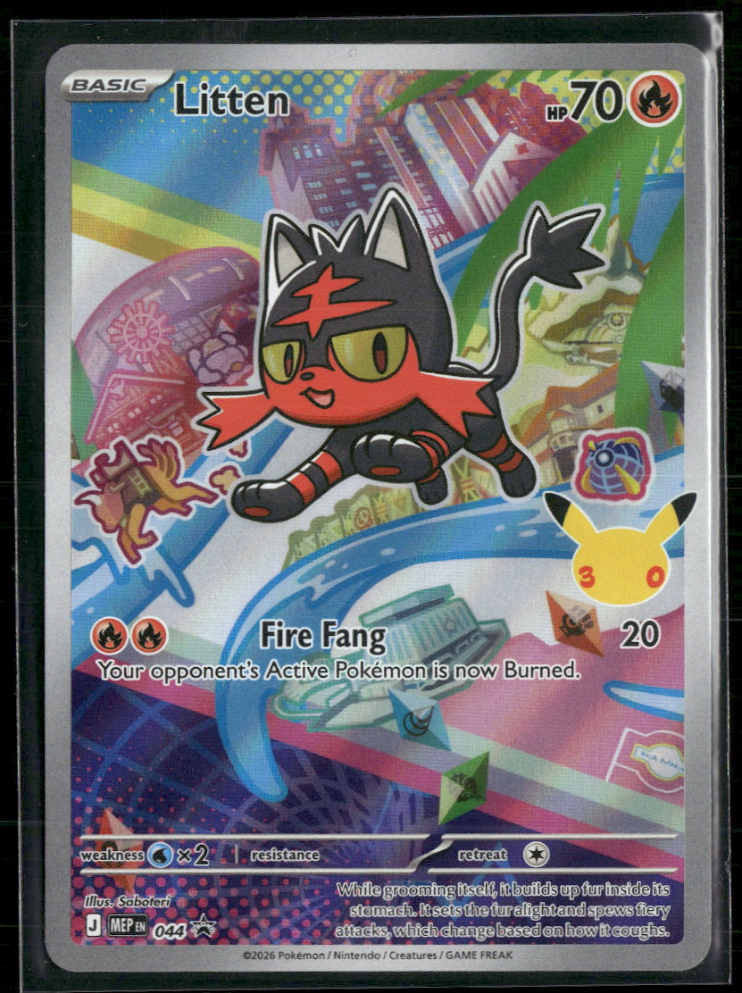 ME: Mega Evolution Promo Litten #044 – Orb Sports Cards & Collectibles