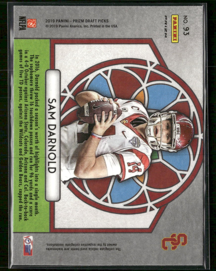 2019 Panini Prizm Draft Picks Prizms Pink Pulsar Sam Darnold #93