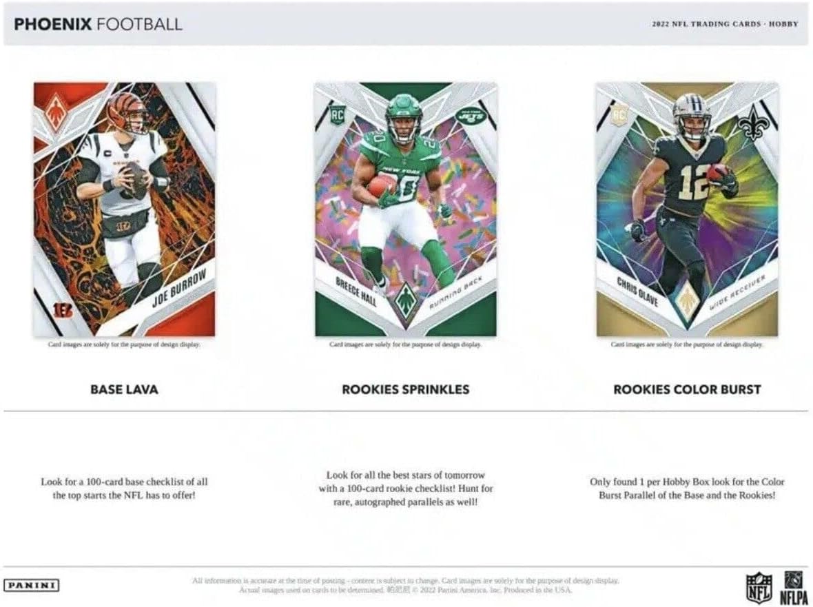 Caja de pasatiempos de fútbol Panini Phoenix 2022: 12 paquetes