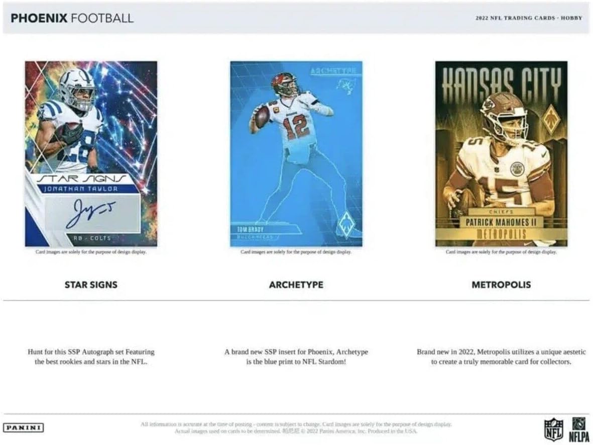 Caja de pasatiempos de fútbol Panini Phoenix 2022: 12 paquetes