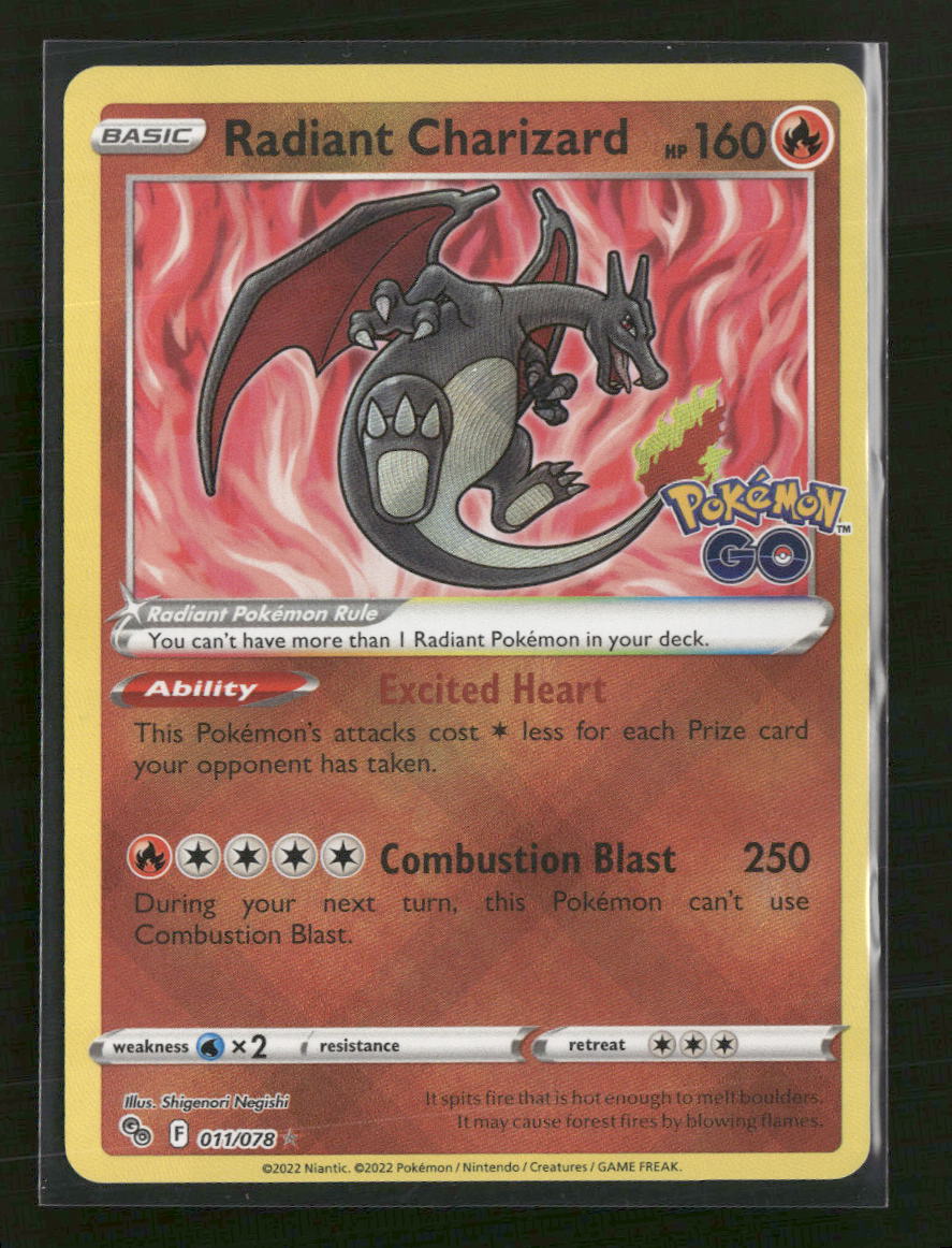 Pokemon GO Radiant Charizard #011/078 – Orb Sports Cards & Collectibles