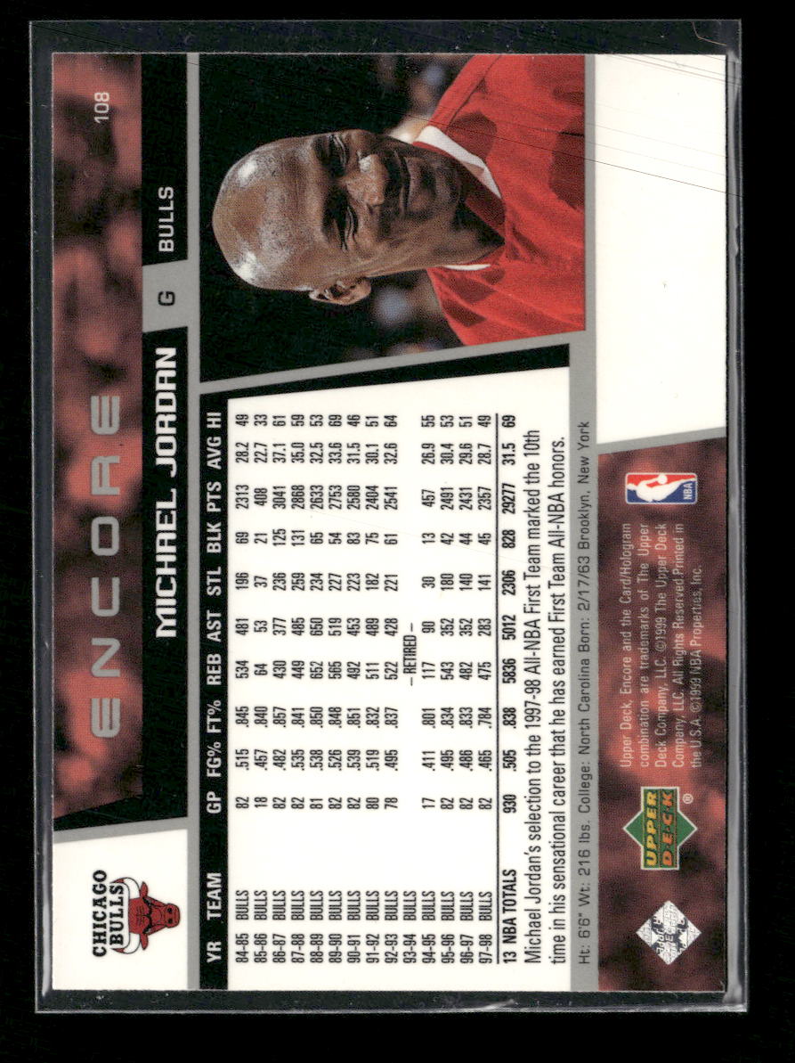 1998-99 Upper Deck Encore Michael Jordan #108