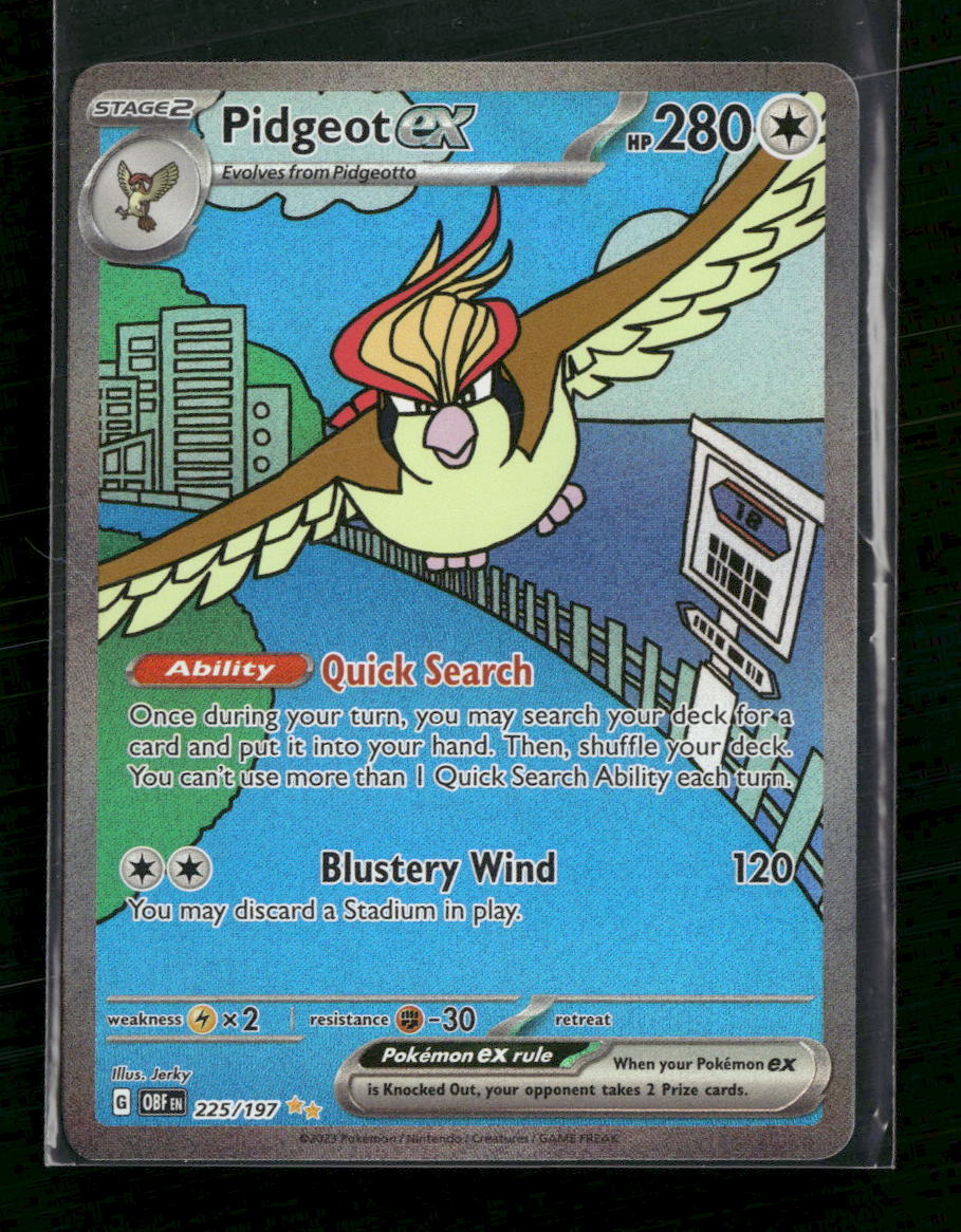 SV03: Obsidian Flames Pidgeot ex #225/197 – Orb Sports Cards & Collectibles