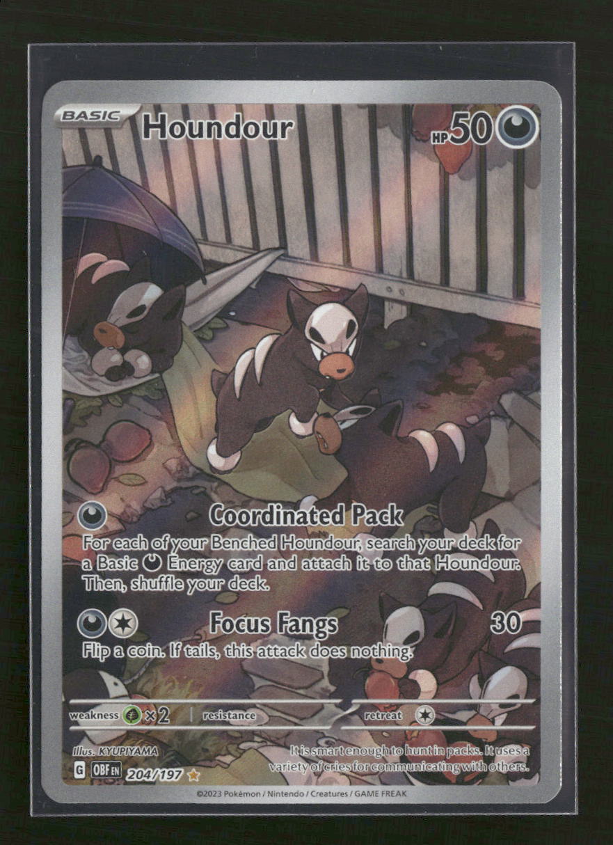SV03: Obsidian Flames Houndour #204/197 – Orb Sports Cards & Collectibles