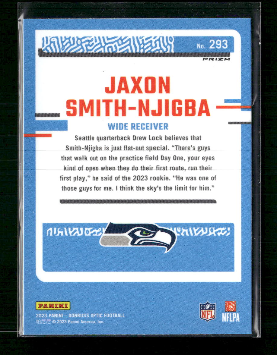 2023 Donruss Optic Purple Shock Jaxon Smith-Njigba Rookie #293
