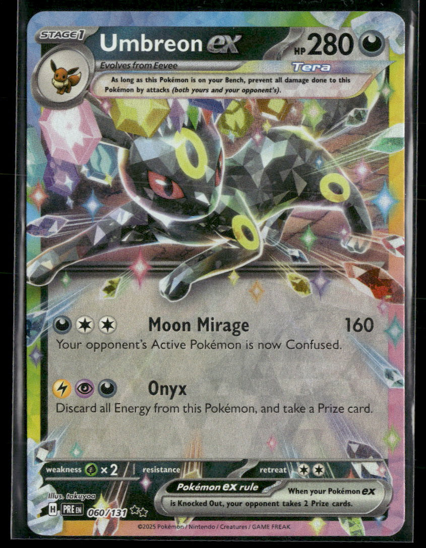 SV: Prismatic Evolutions Umbreon ex #060/131 – Orb Sports Cards & Collectibles