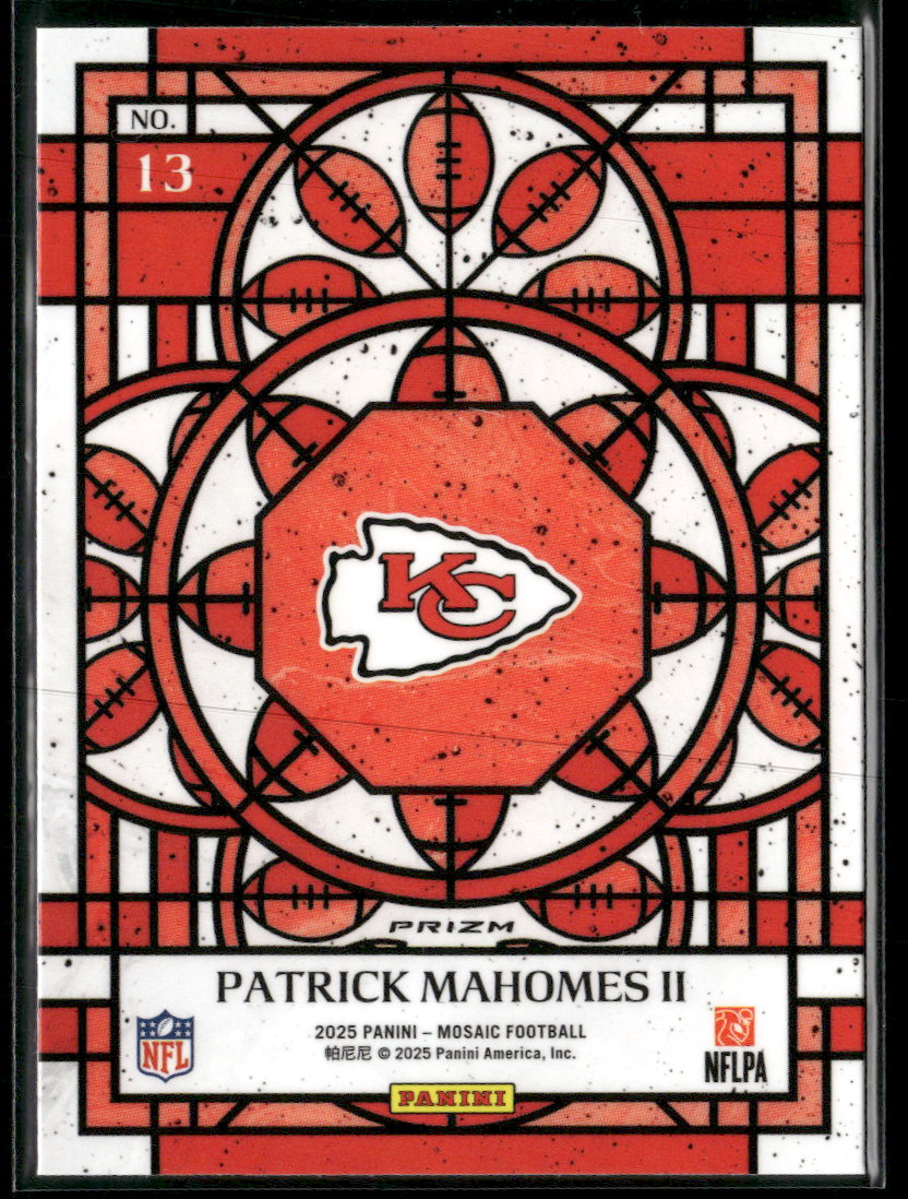 2025 Panini Mosaic Stained Glass Patrick Mahomes II #13