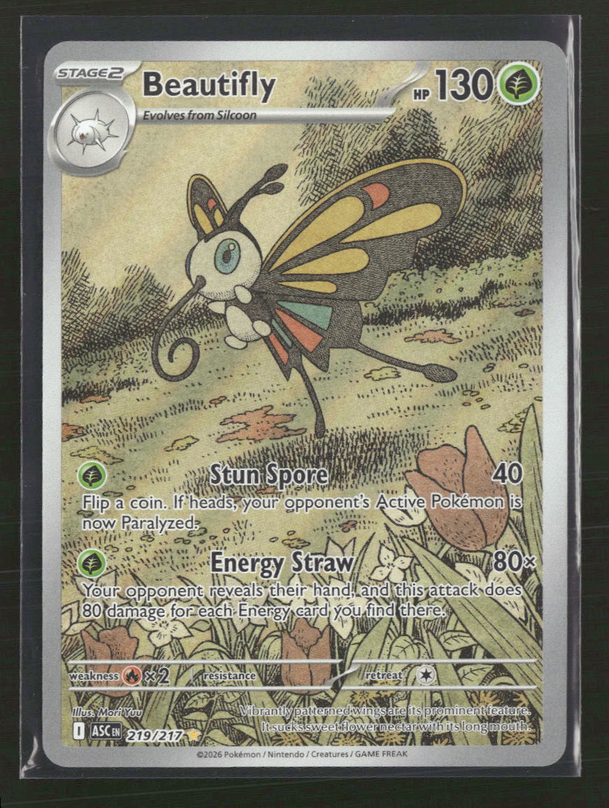 ME: Ascended Heroes Beautifly #219/217 – Orb Sports Cards & Collectibles