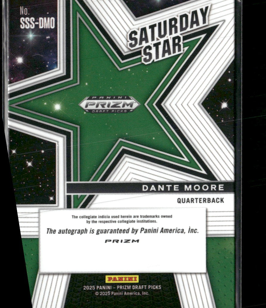 2025 Panini Draft Picks Saturday Stars Auto Silver Prizm Dante Moore #SSS-DMO