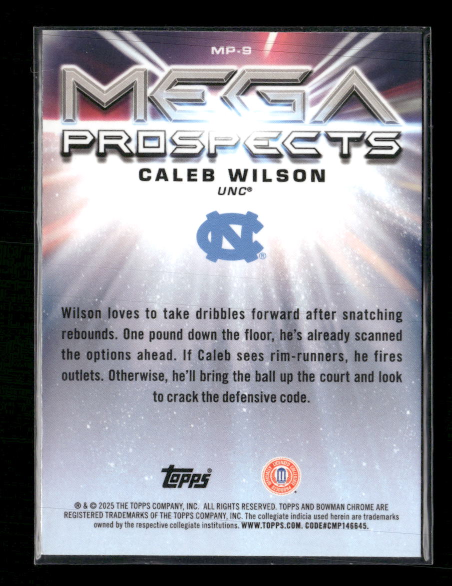 2025-26 Bowman Mega Prospects Caleb Wilson #MP-9