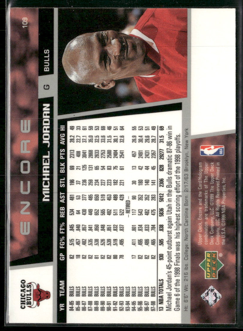 1998-99 Upper Deck Encore Michael Jordan #109