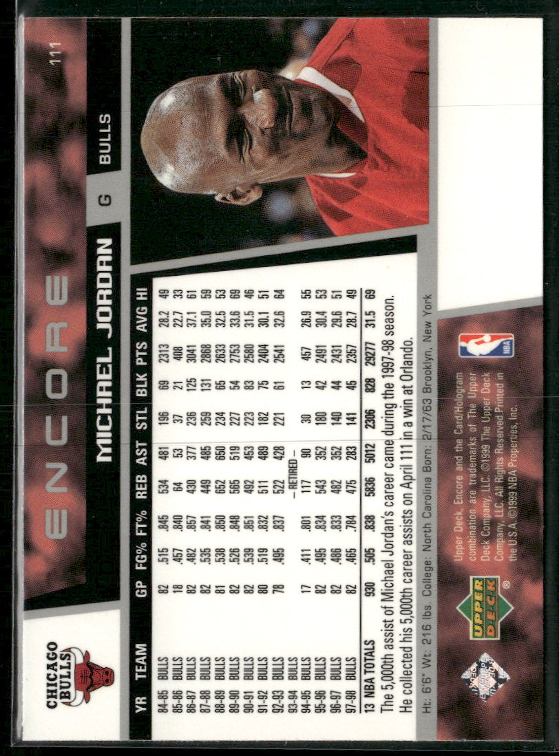 1998-99 Upper Deck Encore Michael Jordan #111