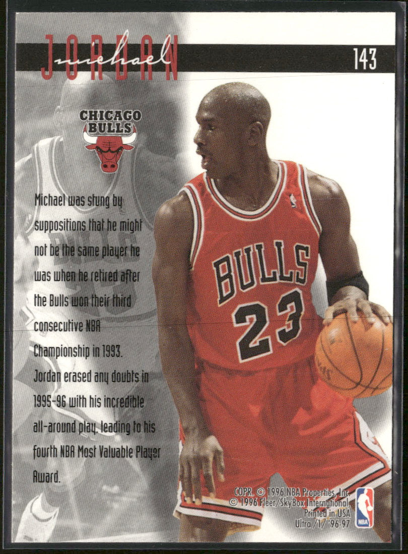 1996-97 Ultra Michael Jordan #143