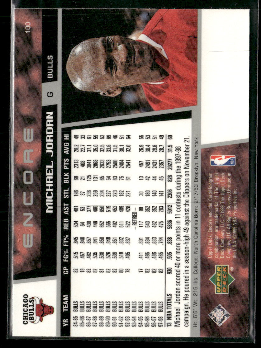 1998-99 Upper Deck Encore Michael Jordan #100