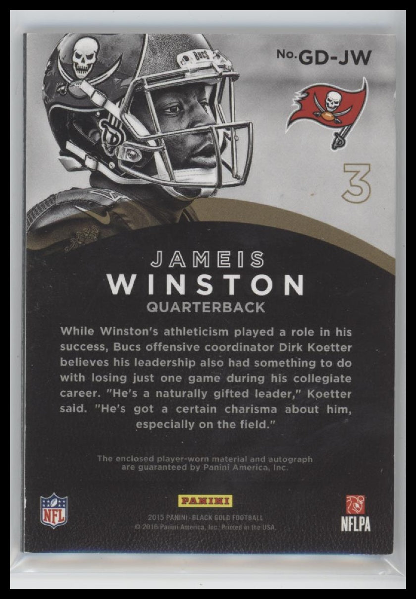 2015 Panini Black Gold Grand Debut Autograph Tag Jameis Winston #/5 Auto #GD-JW